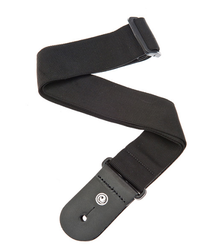 D'Addario Planet Waves Woven Guitar STRAP, Black Tube