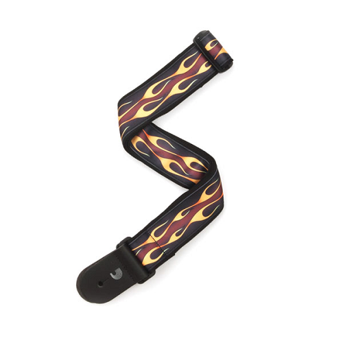 D'Addario Planet Waves Hot Rod Flame Woven Guitar Strap