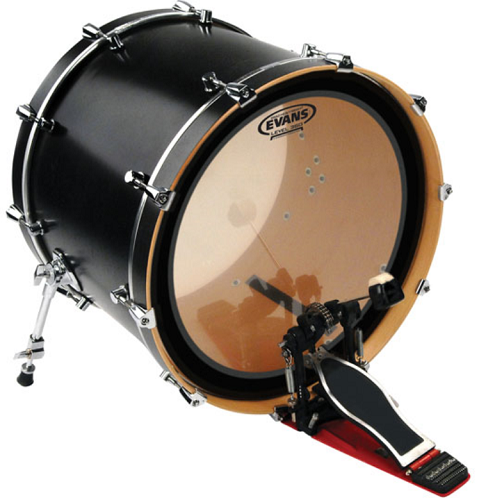 Evans EMAD Heavyweight Clear Bass Drum Head, 22 Inch