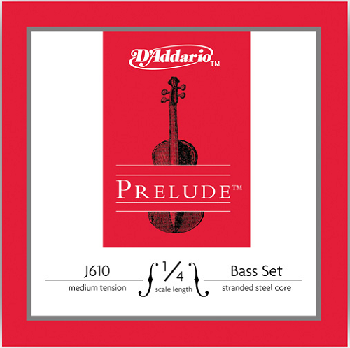 D'Addario Prelude Double Bass String SET, Medium Tension
