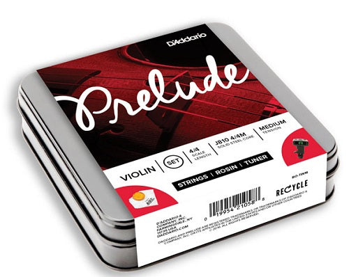 D'Addario Prelude Violin Strings and Accessories Bundle