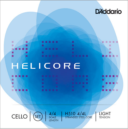 D'Addario Helicore Cello String SET, 4/4 Scale, Light Tension
