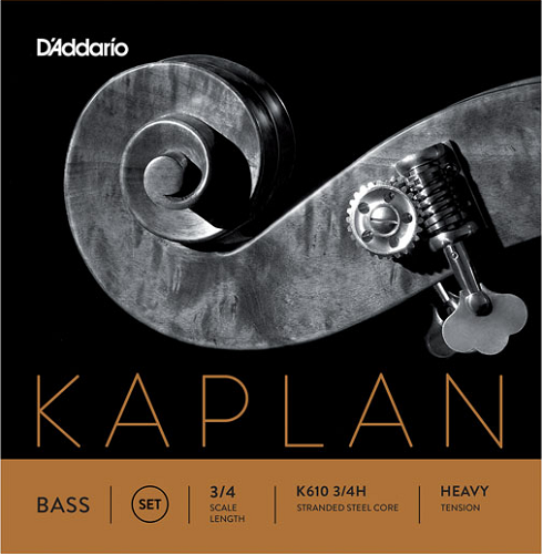 D'Addario Kaplan Double Bass String SET, 3/4 Scale, Heavy Tension