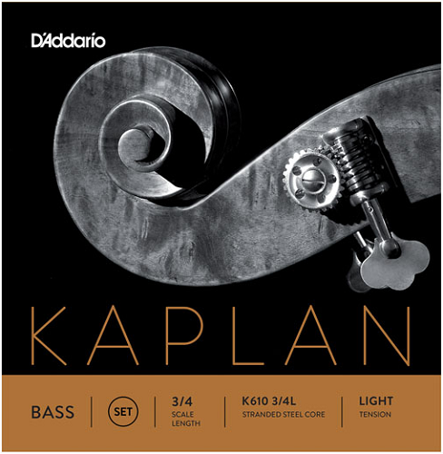 D'Addario Kaplan Double Bass String SET, 3/4 Scale, Light Tension