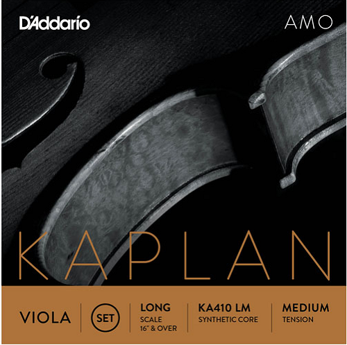 D'Addario Kaplan Amo Viola String SET, Long Scale, Medium Tension