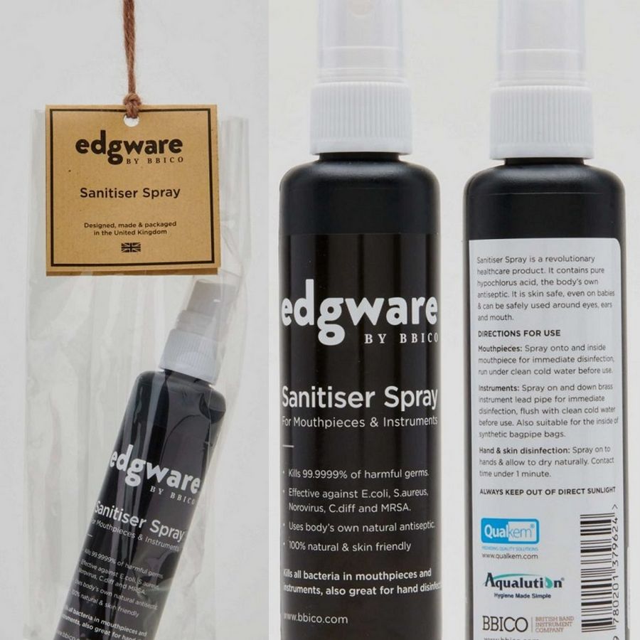 Edgware by BBICO Mouthpiece and Instrument Sanitizer Spray Weinermusic