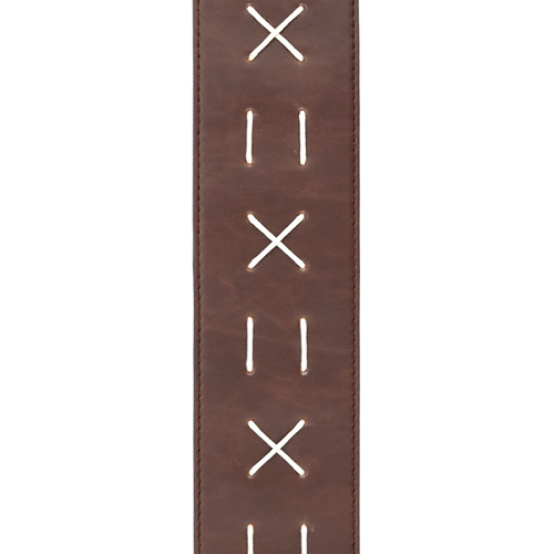 D'Addario Planet Waves Decorative Stitch Leather Guitar Strap