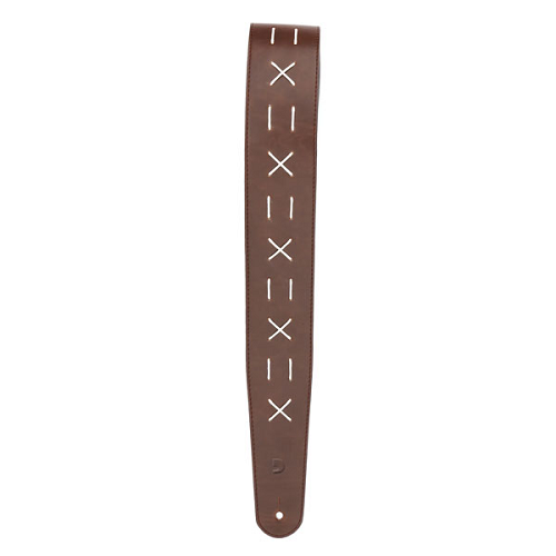 D'Addario Planet Waves Decorative Stitch Leather Guitar Strap