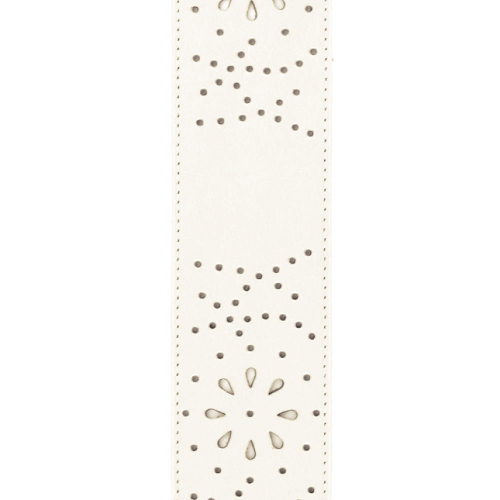 D'Addario Planet Waves Perforated White Leather Guitar Strap
