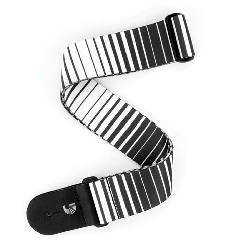D'Addario Planet Waves Optical Stripes Woven Guitar Strap