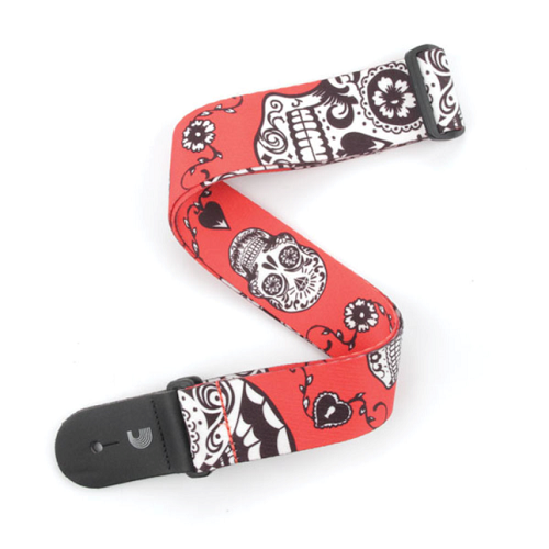 D'Addario Planet Waves Sugar Skulls Woven Guitar Strap