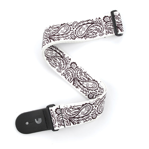 D'Addario Planet Waves Blue Paisley Woven Guitar Strap
