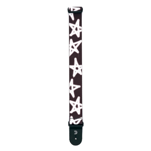 D'Addario  Planet Waves Polyester Woven Guitar Strap W/ Grafiti Stars