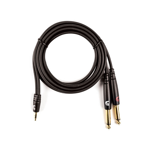 D'Addario Custom Series 1/8" to Dual 1/4" Audio Cable