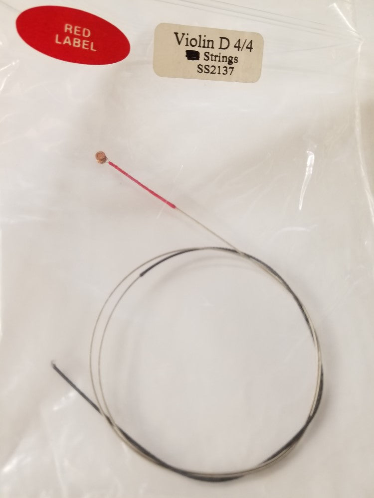 Super Sensitive Red Label Violin D 4/4 Medium Gauge String - SS2137