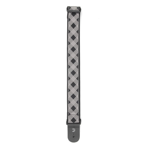 D'Addario Planet Waves Americana Woven Buffalo Check-Grey Guitar Strap