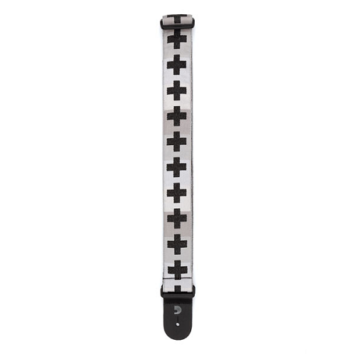 D'Addario  Planet Waves Checkered Crosses Woven Guitar Strap