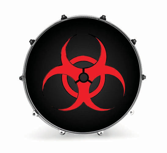 Evans Graphics Bass Drum Head - Biohazard