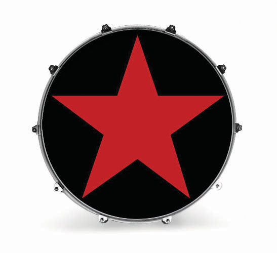 Evans Graphics Bass Drum Head - Star