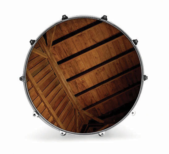 Evans Photography Series Bass Drum Head - Barn