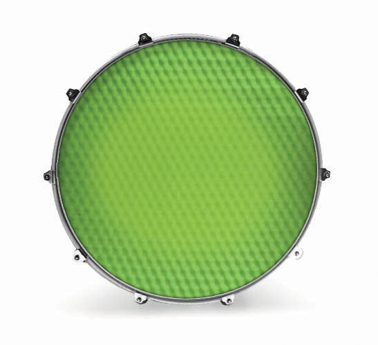Evans Textures Series Bass Drum Head - Green Ripple