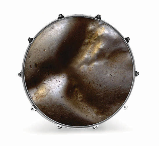 Evans Textures Series Bass Drum Head - Metal 1