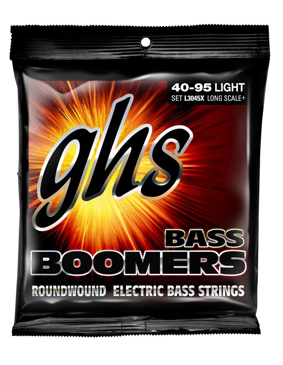GHS Boomers Roundwound Nickel - Long+ / Extra Long - Light - Electric Bass Guitar Strings - L3045X