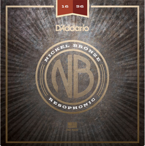 D'Addario Nickel Bronze, Resophonic 16-56 Acoustic Guitar Strings