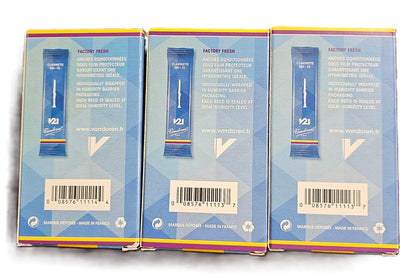 Vandoren V21 Eb Clarinet reeds 3 Box Bulk deal