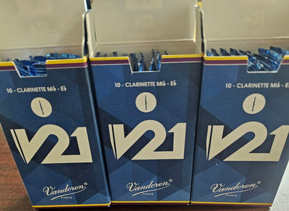 Vandoren V21 Eb Clarinet reeds 3 Box Bulk deal