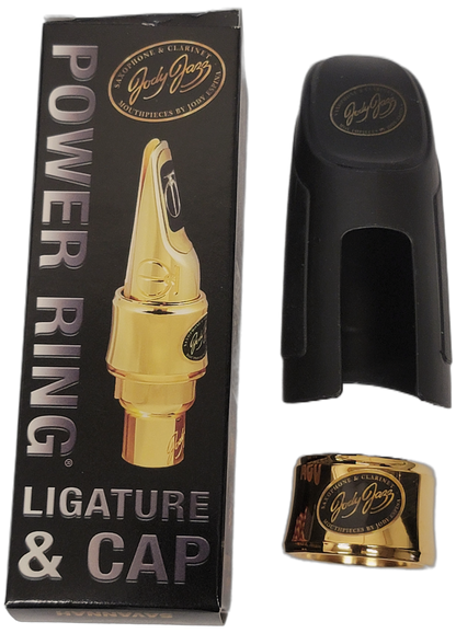 Jody Jazz MT1 Tenor Sax Power Ring Ligature Gold With Cap for DV Tenor and SuperJet Tenor
