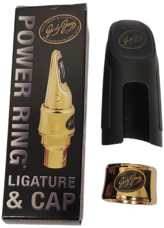 Jody Jazz MT1 Tenor Sax Power Ring Ligature Gold With Cap for DV Tenor and SuperJet Tenor
