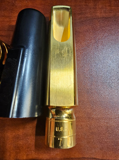 Otto Link New York Gold Plated Tenor Sax Mouthpiece 7