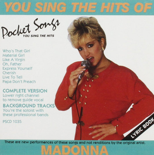 Music Minus One: Vocal Hits of Madonna Karaoke CD - MMO1035