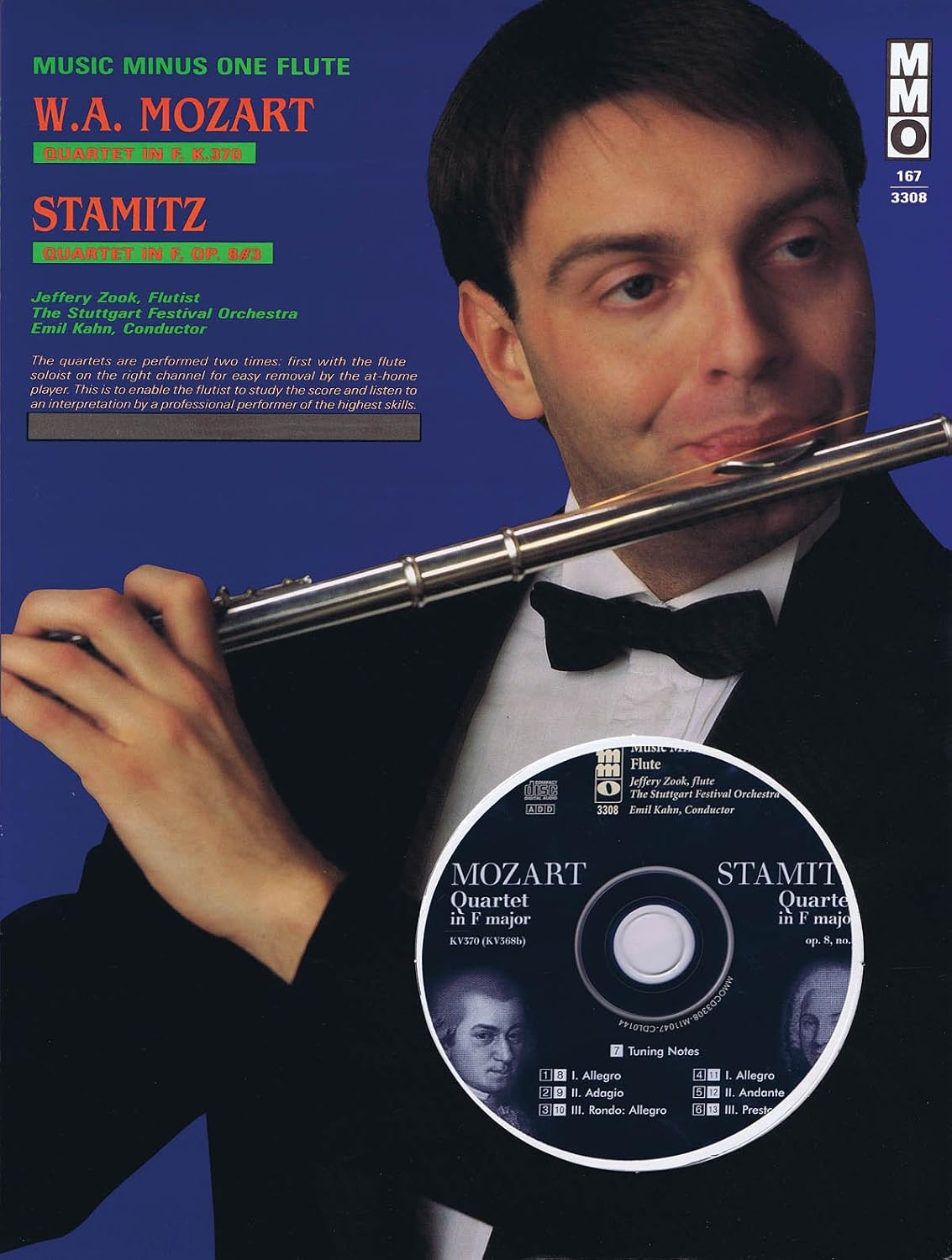 FLUTE PLAY-ALONG PACK: 2 QUARTETS IN F MAJOR by MOZART and STAMITZ