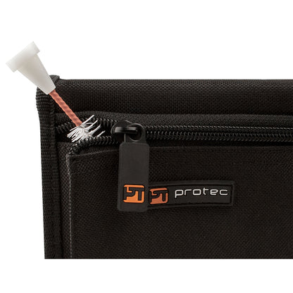 Pro-tec Trumpet Mouthpiece Pouch - Nylon With Zipper Closure, 4-Piece (Black) A221ZIP