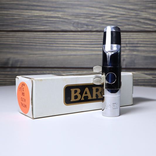 Bari Nickel Plated Metal Alto Sax Mouthpiece - 3 B-STOCK