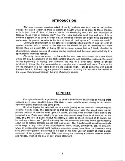 Chromaticism/Non-Diatonic Scales: How to Play Outside the Stated Tonality - David Liebman