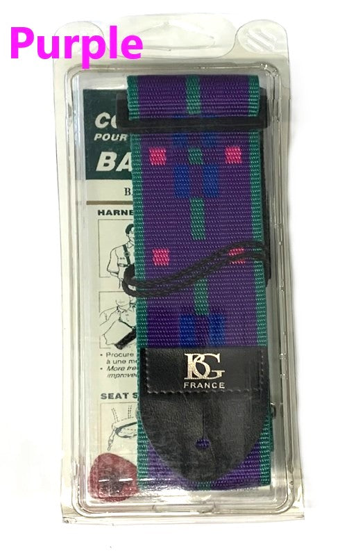 BG France Guitar Deluxe Mixed Color Strap - G3