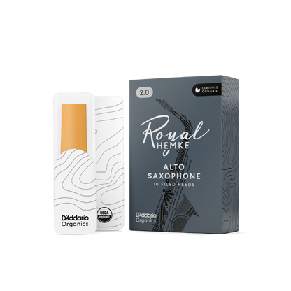 Royal Hemke Organic Alto Saxophone Reeds Strength 4.0 10-Pack