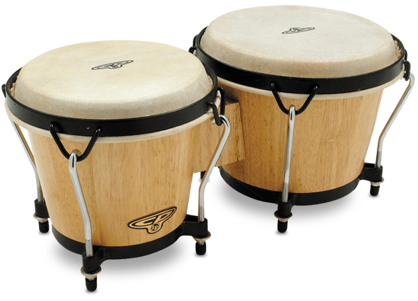 Latin Percussion CP Traditional Bongos Natural Finish - CP221-AW