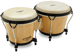 Latin Percussion CP Traditional Bongos Natural Finish - CP221-AW