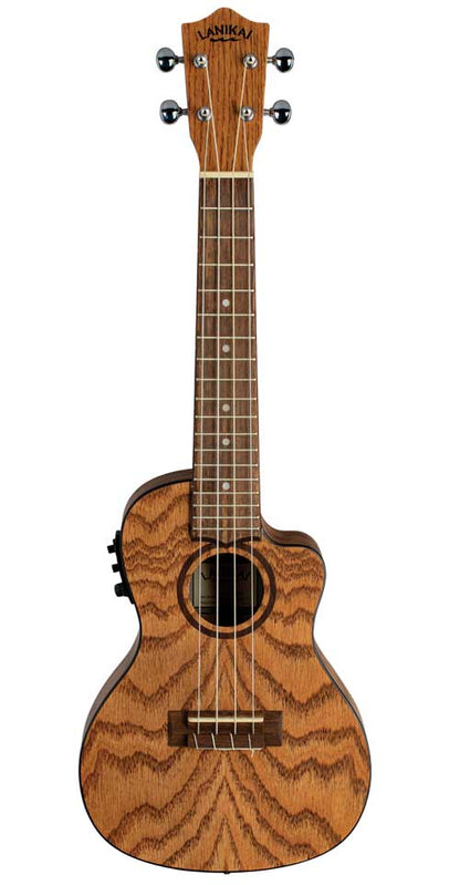 Lanikai Oak Series Acoustic/Electric Concert Cutaway Ukulele OA-CEC