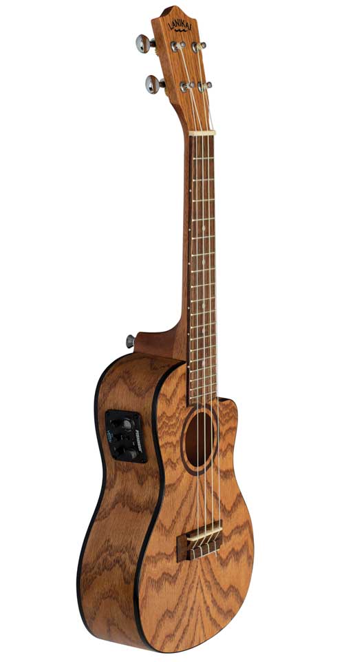 Lanikai Oak Series Acoustic/Electric Concert Cutaway Ukulele OA-CEC