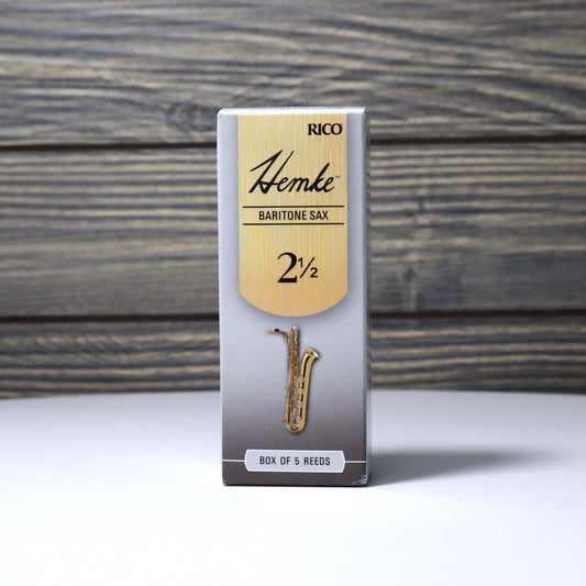 Frederick L. Hemke Baritone Sax Reeds Filed, 5 Per Box, Strength 2.5 B-STOCK