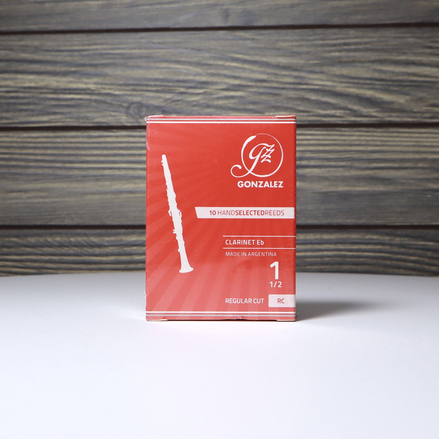 Gonzalez Bb Clarinet "RC" Regular Cut Reeds 10 - Strength 1.5 B-STOCK
