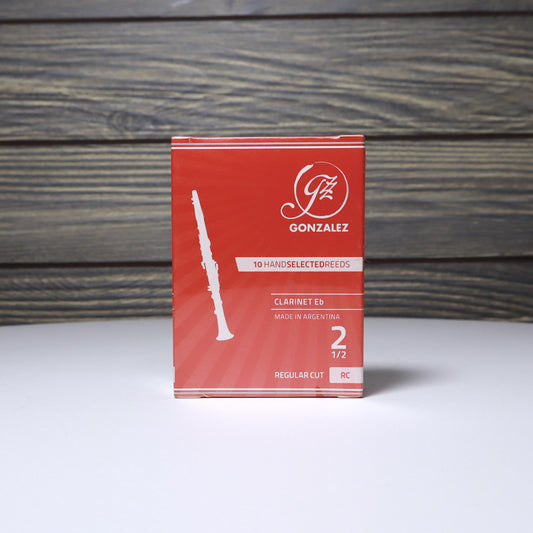 Gonzalez Bb Clarinet "RC" Regular Cut Reeds 10 - Strength 2.5 B-STOCK