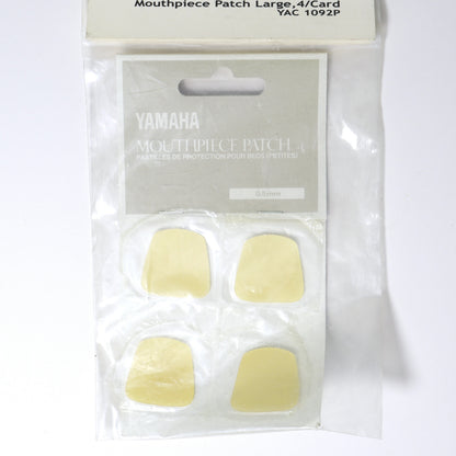 Yamaha Mouthpiece Patch Large, Clear, 0.5mm 4-pack - OLD STOCK