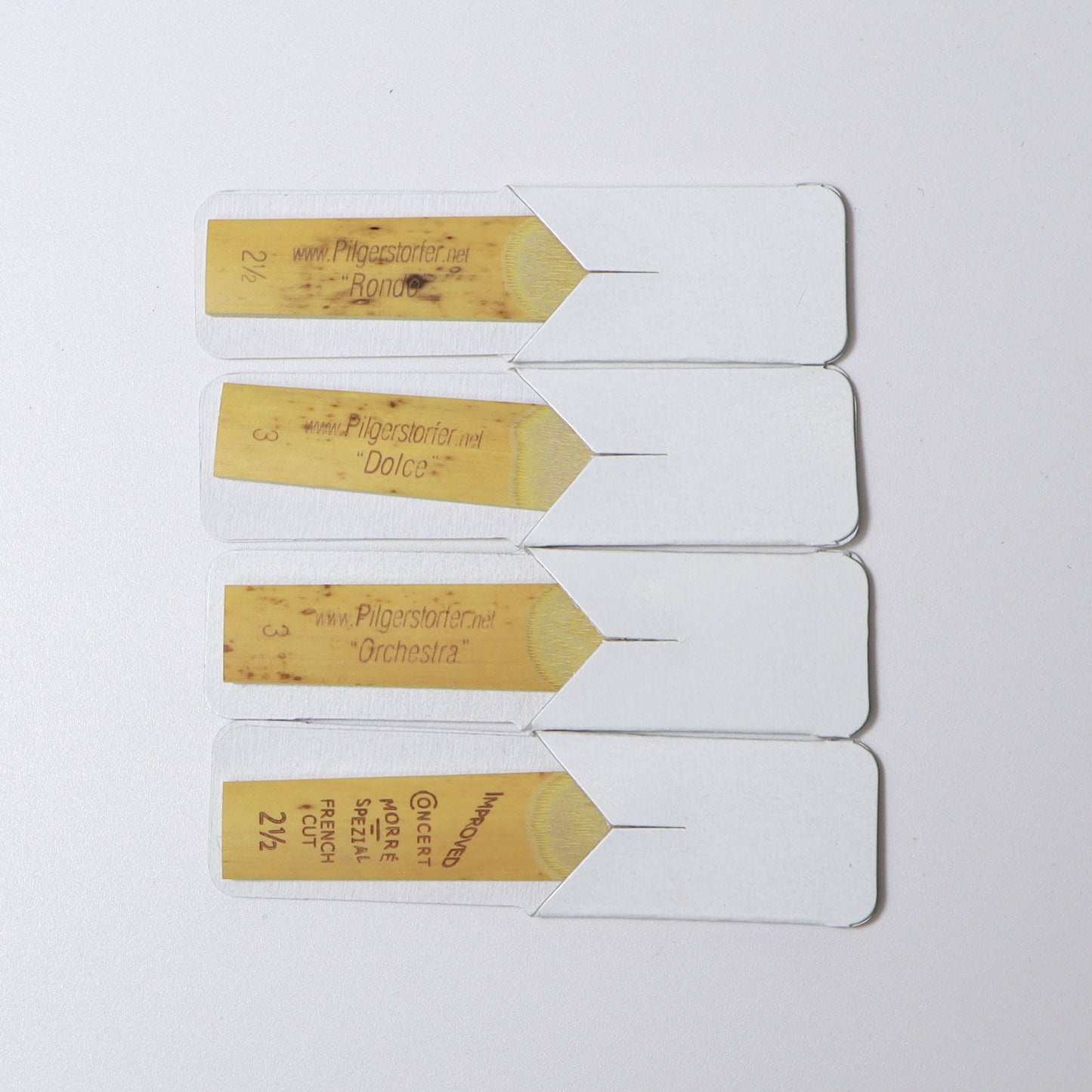 Pilgerstorfer Bb Clarinet "Soft" Sample Pack Reeds