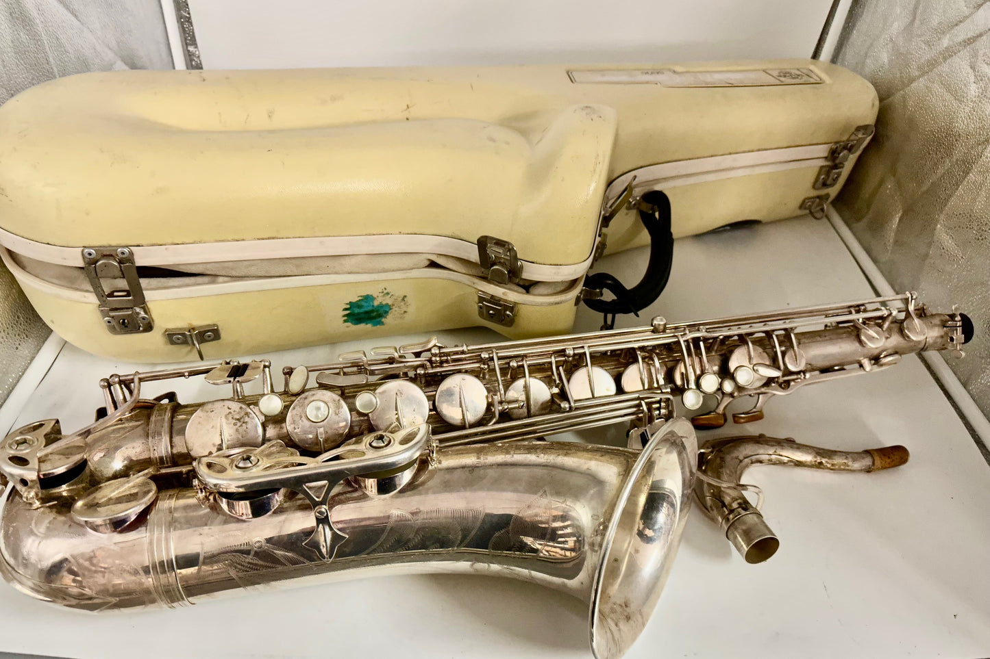 Used Selmer Paris Tenor Saxophone Series II Silver Plated Finish
